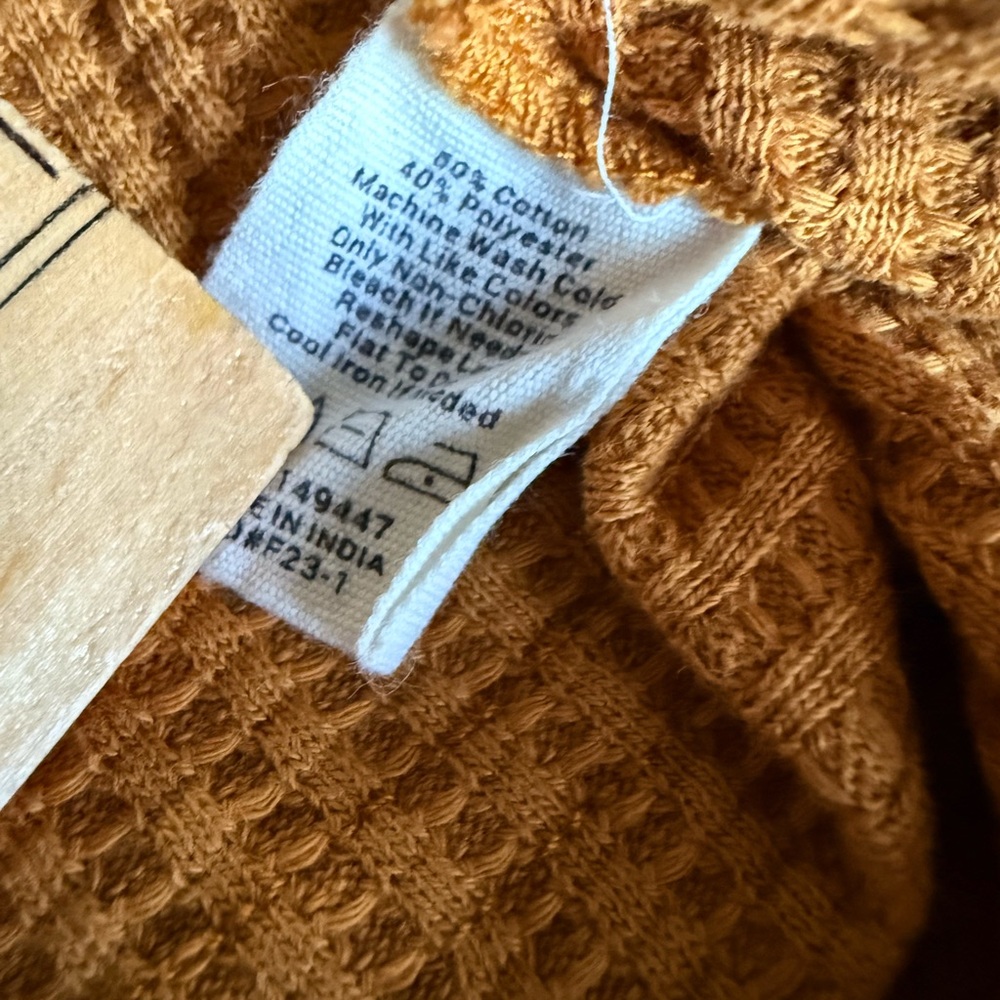 The‎ Normal Brand Tan Waffle Knit Henley - Picture 7 of 10